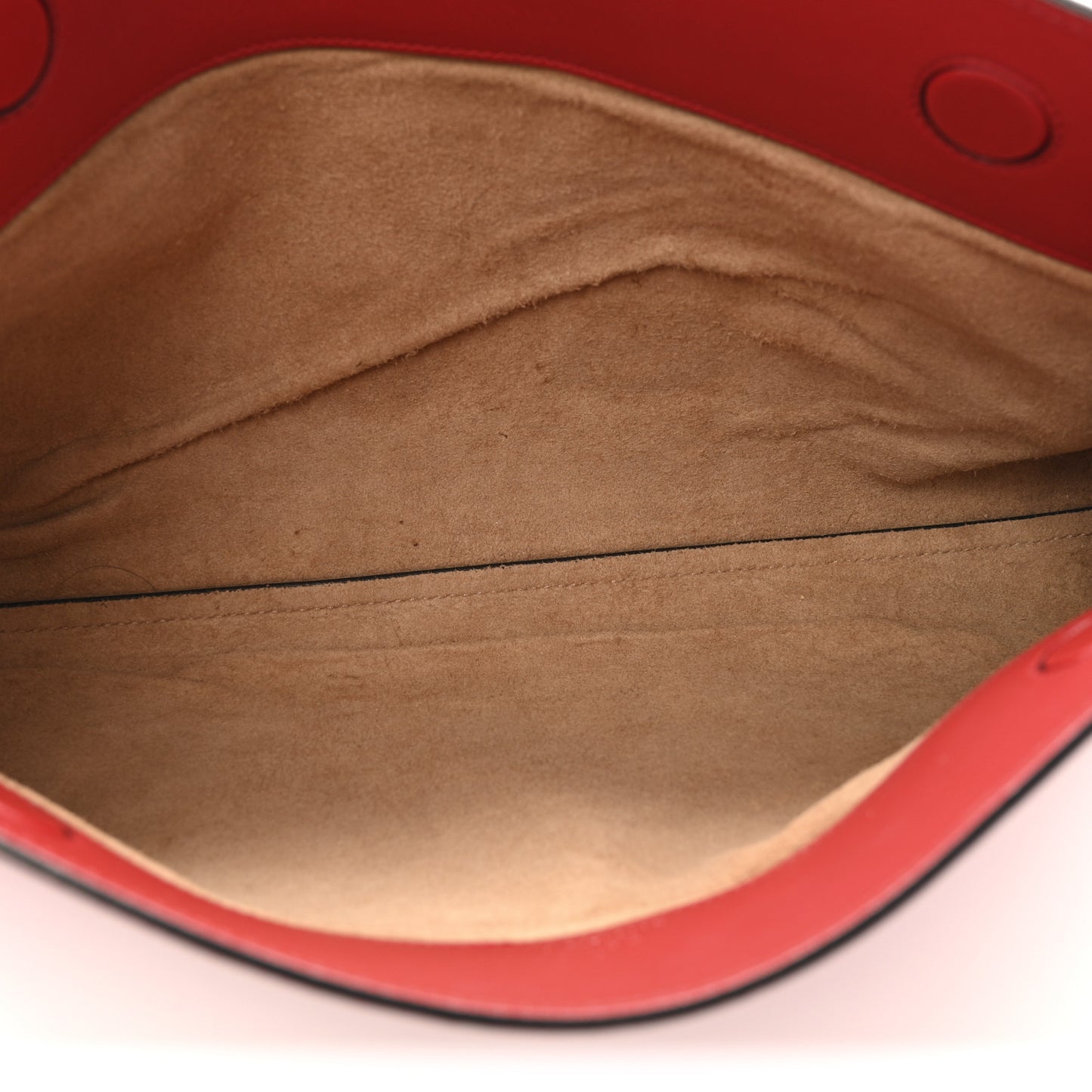 Calfskin Embossed XL Clutch Red