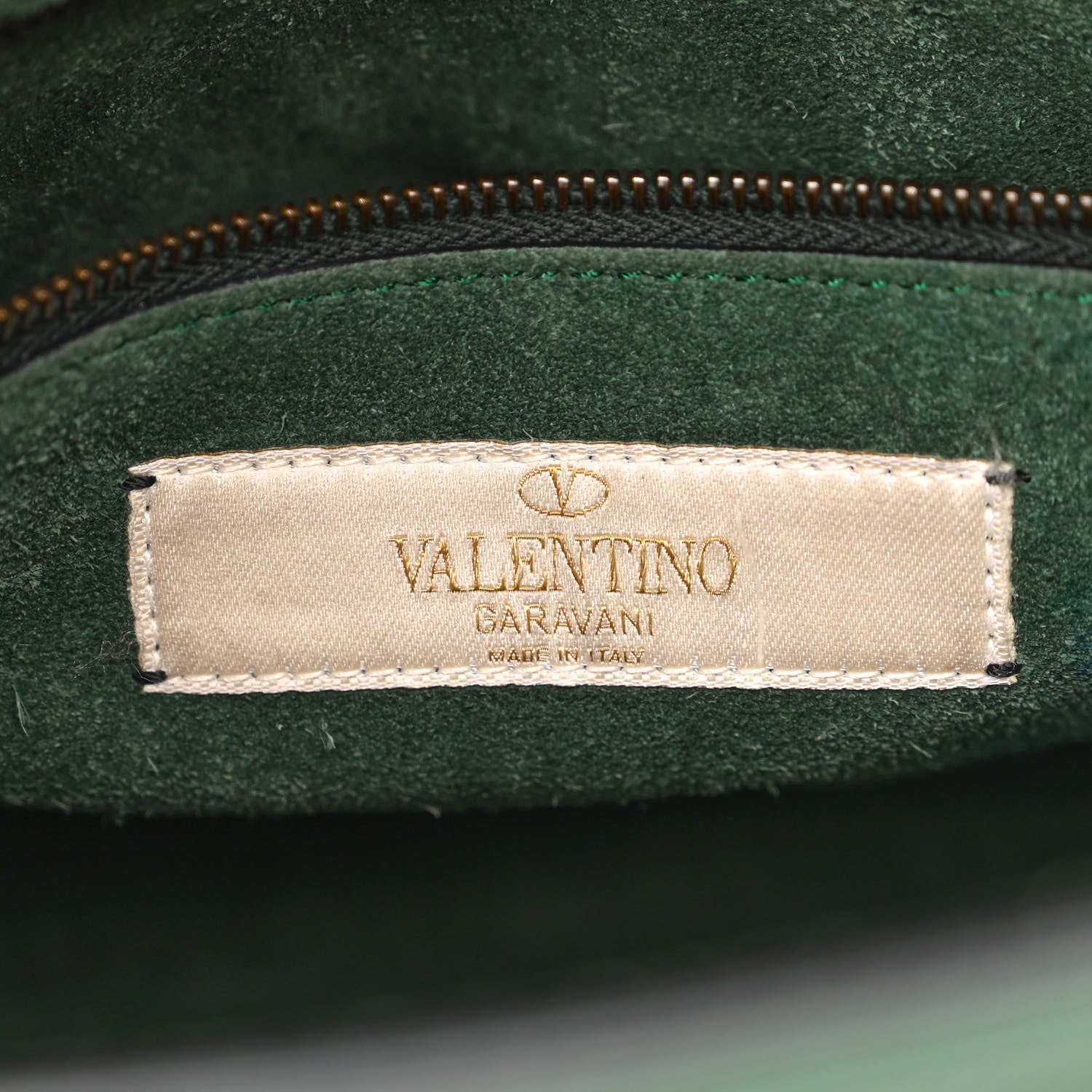 Valentino Garavani Pebbled Calfskin Beaded Medium My Rockstud Frame Bag Green 6 of 10