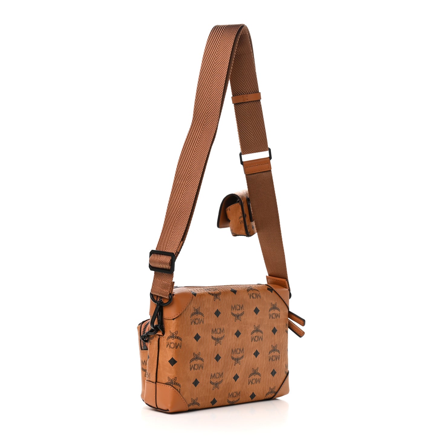 Visetos Small Soft Berlin Multifunction Crossbody Cognac