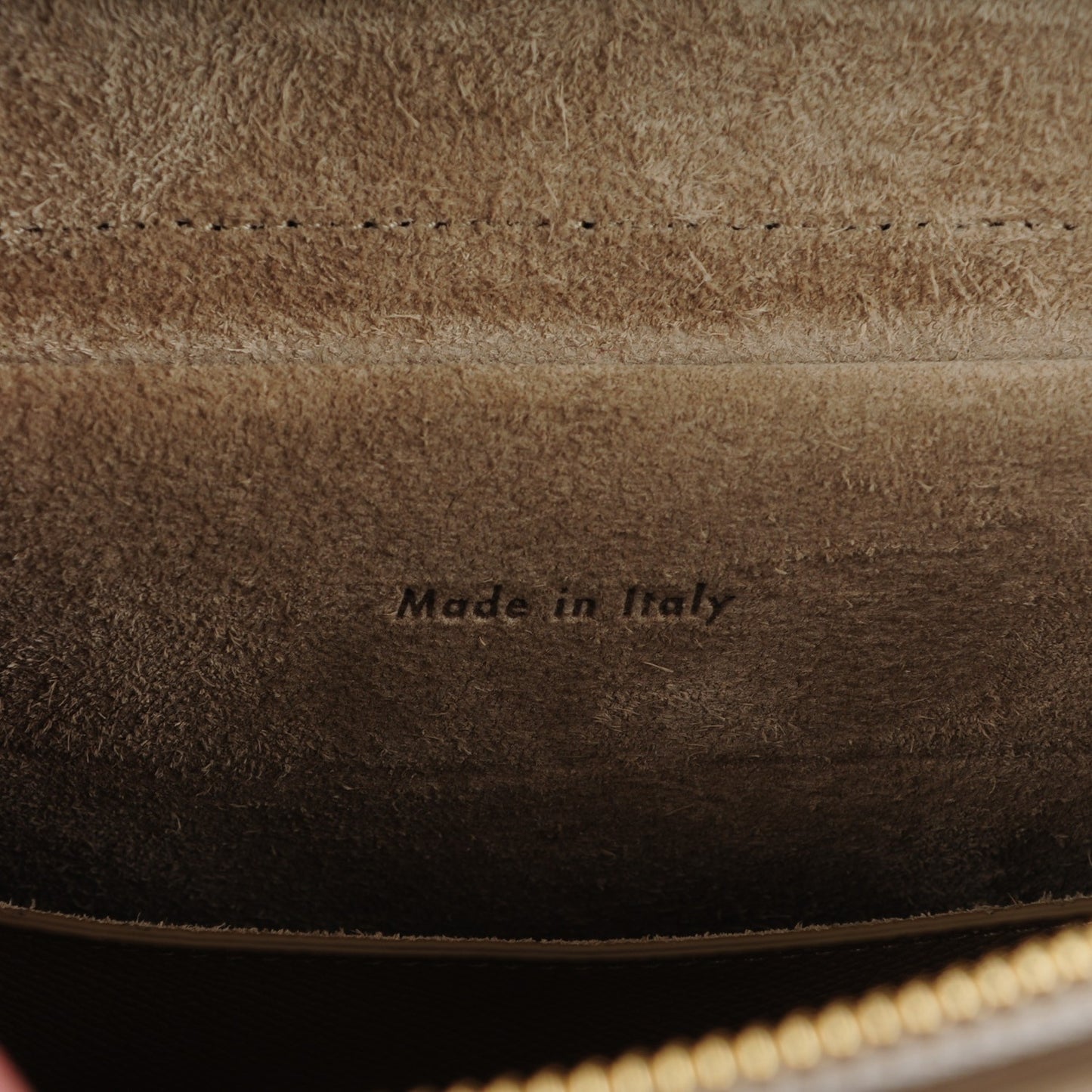 Baby Grained Calfskin Micro Belt Bag Dune