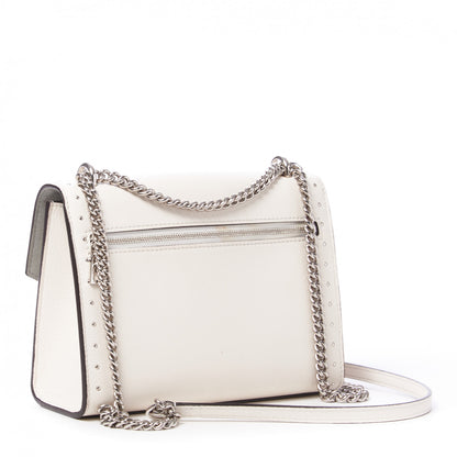 Louis Vuitton Soft Calfskin Studded Mylockme Chain Bag BB White 2 of 10