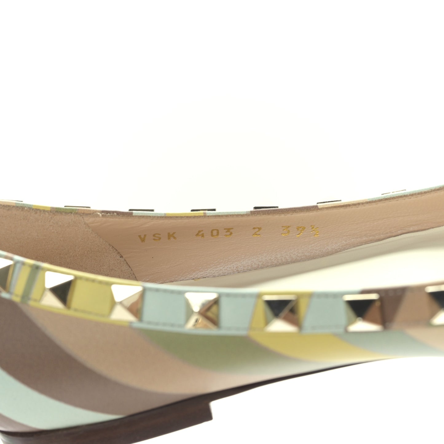 Nappa Native Couture 1975 Rockstud Ballerina Flats 39.5 Multicolor
