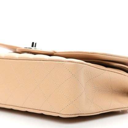 Chanel Caviar Quilted Medium Double Flap Beige Clair 9 of 10