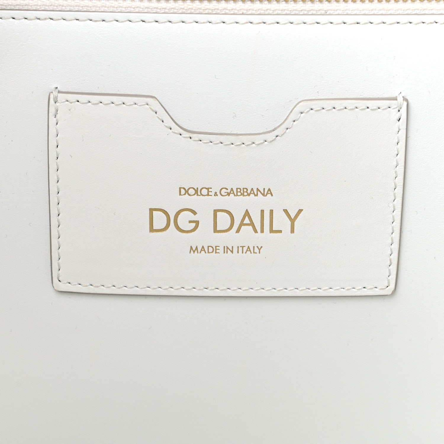 Dolce & Gabbana Calfskin Medium DG Daily Shopper Tote Black White 6 of 8