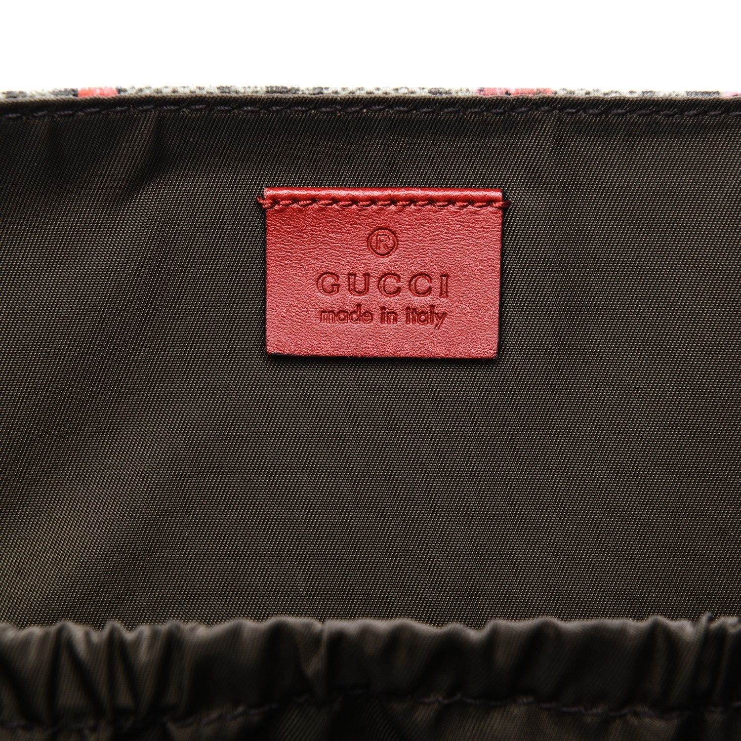 Gucci GG Supreme Monogram Strawberry Messenger Diaper Bag Beige 9 of 15