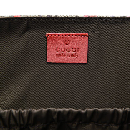 Gucci GG Supreme Monogram Strawberry Messenger Diaper Bag Beige 9 of 15