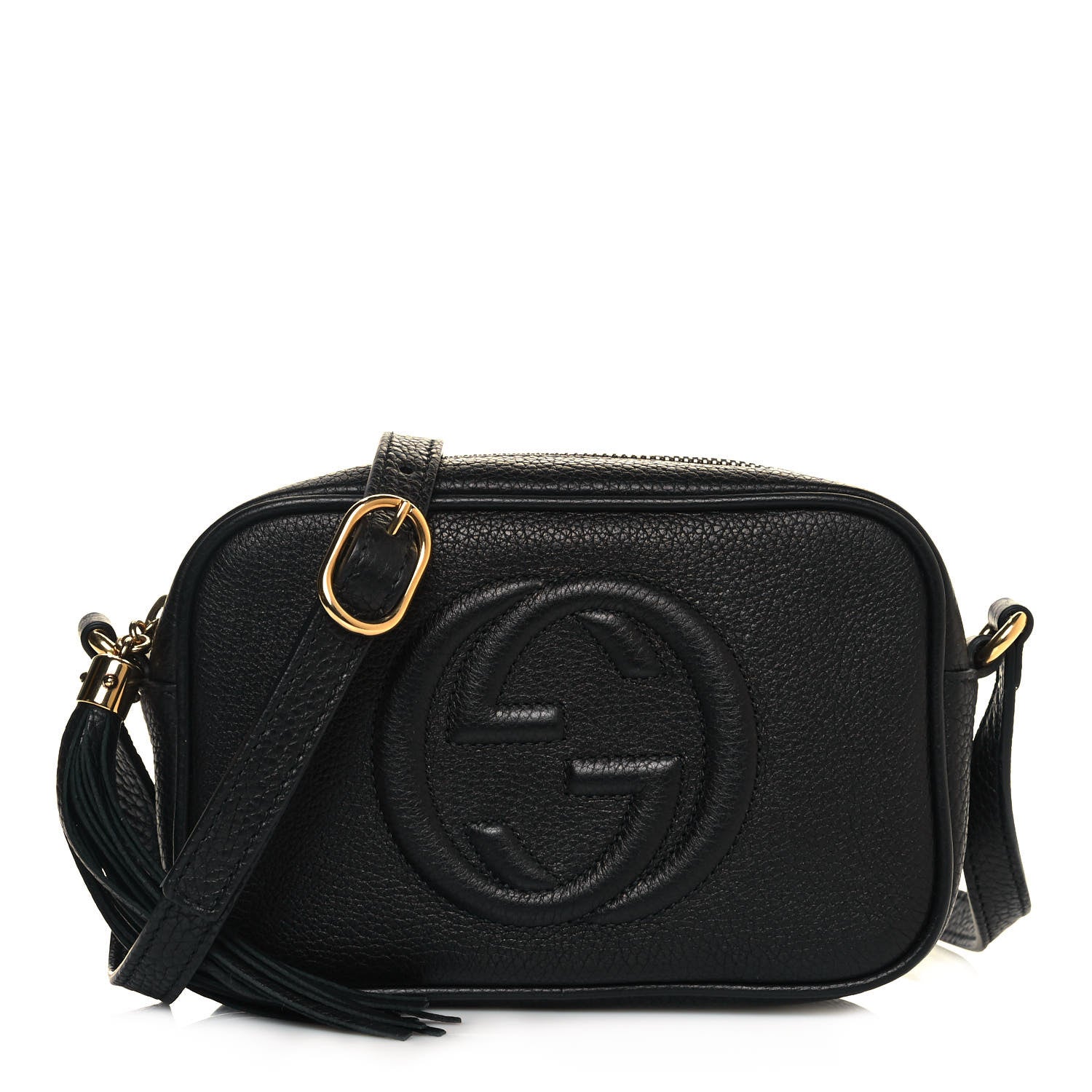 Gucci Pebbled Calfskin Mini Soho Disco Bag Black 1 of 12