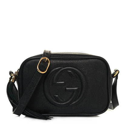 Gucci Pebbled Calfskin Mini Soho Disco Bag Black 1 of 12