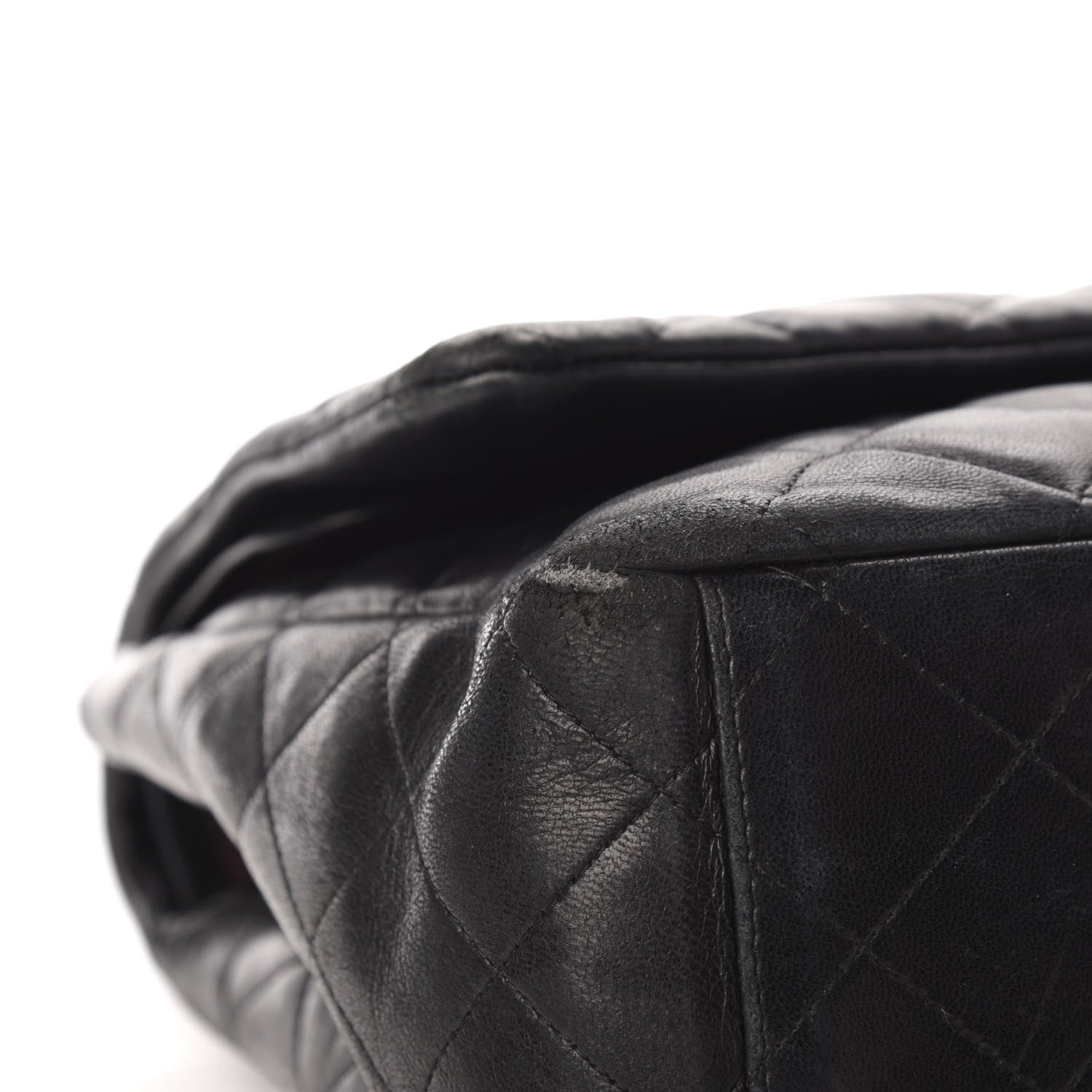Chanel Lambskin Quilted Maxi Double Flap Black 14 of 18