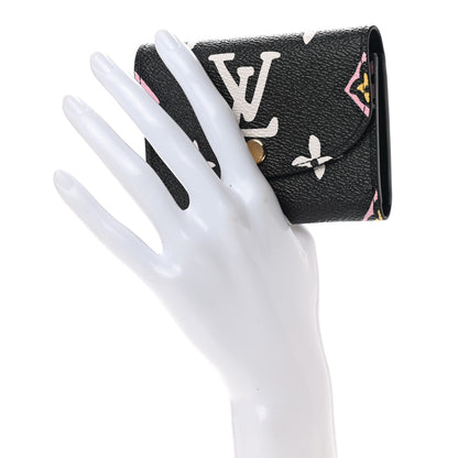 Louis Vuitton Monogram Giant Wild At Heart Rosalie Coin Purse Black 2 of 8