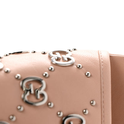 Gucci Malaga Kid Interlocking G Studs 25/85mm Platform Sandals 37 Perfect Pink 10 of 10