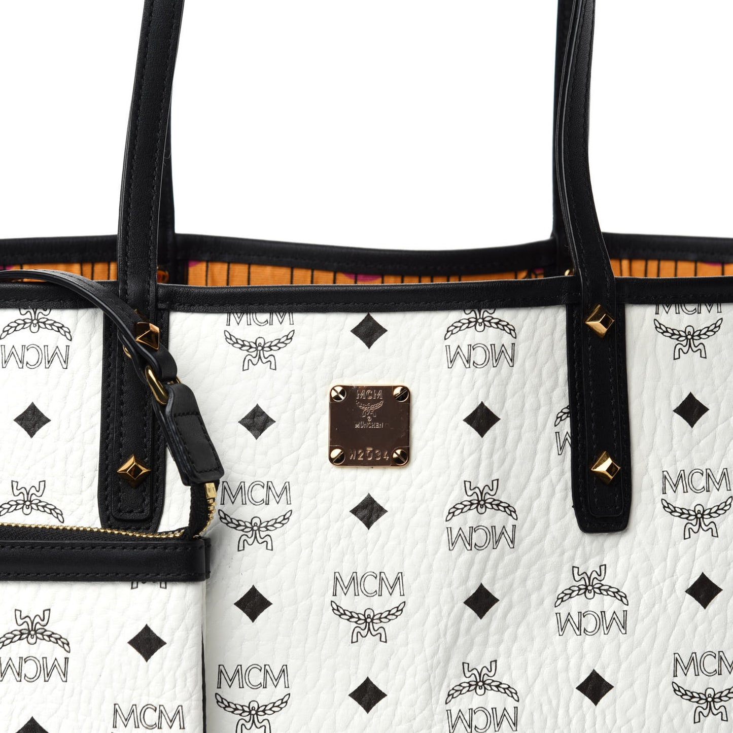 Visetos Medium Project Reversible Shopper Tote White