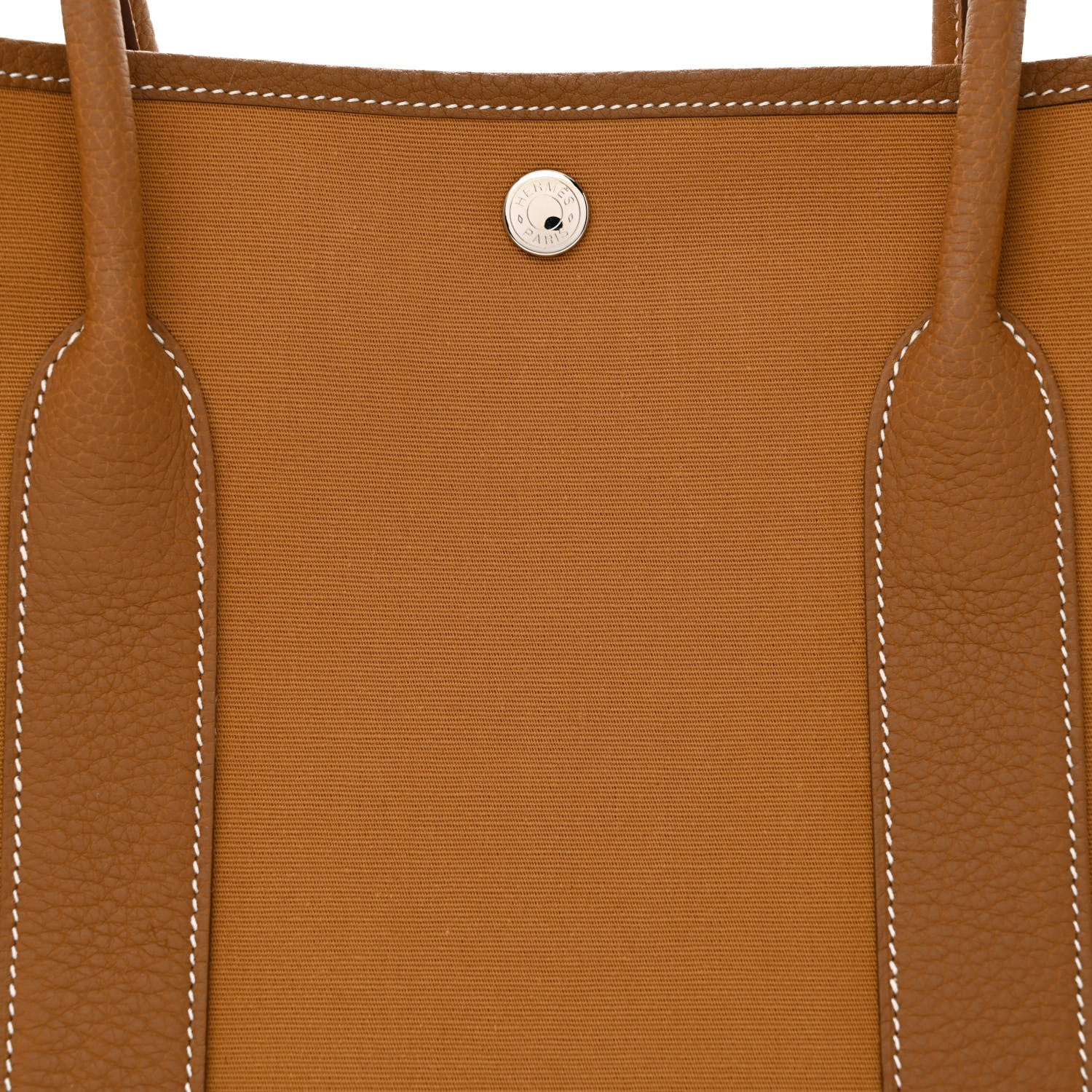 Hermes Toile Militaire Vache Country Verso Garden Party 36 PM Gold Dune Magnolia 8 of 10