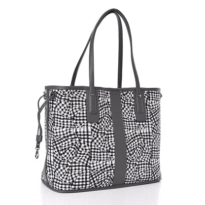 MCM Visetos Medium Liz Reversible Shopper Tote Phantom Grey 8 of 16