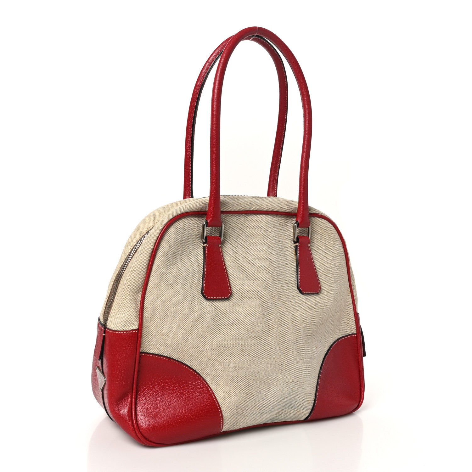 Prada Canapa Cinghiale Bowler Bag Corda Fuoco 3 of 9