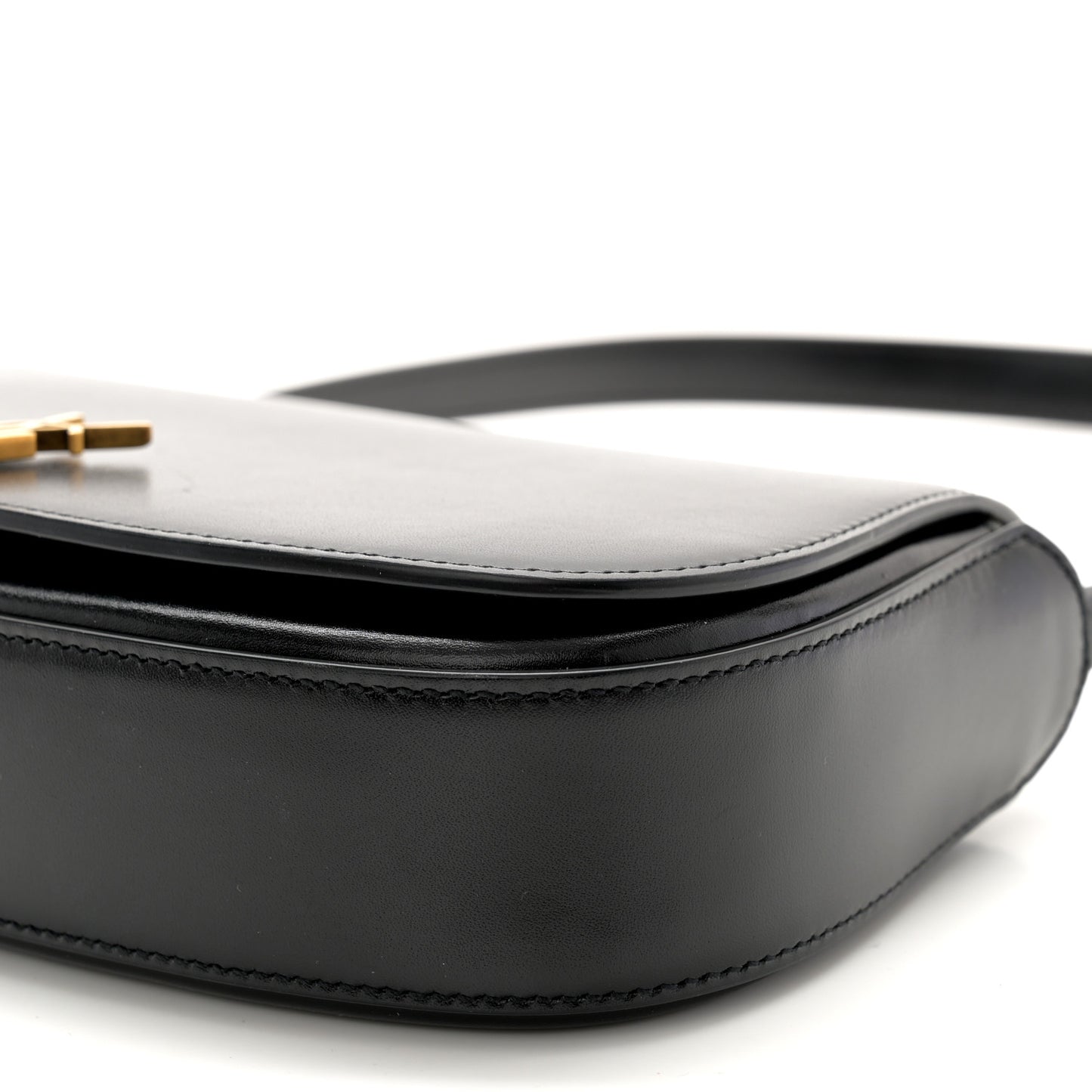Box Calfskin Mini Voltaire Shoulder Bag Black