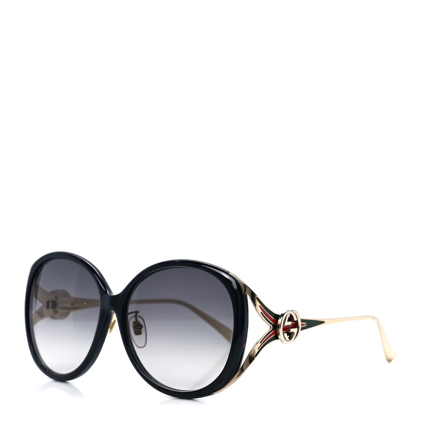 Round Frame Injected GG0226S Sunglasses Black