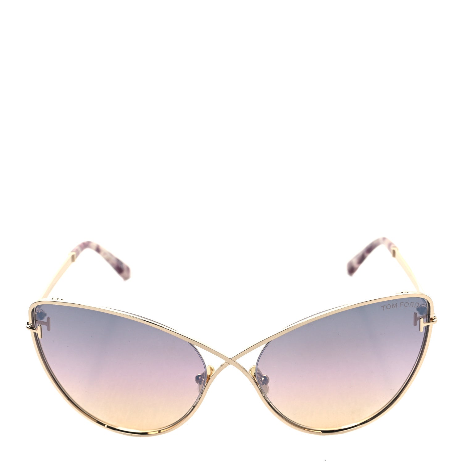 Tom Ford Metal Leila Cat Eye Sunglasses TF786 Gold 2 of 8