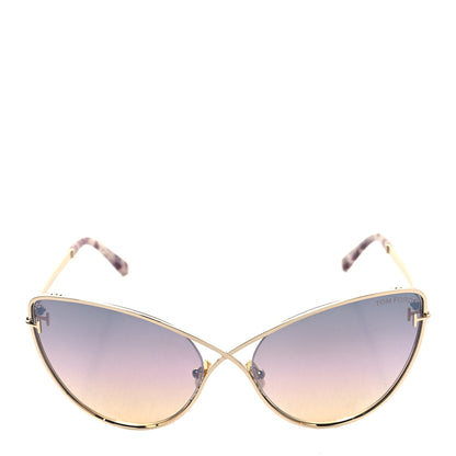 Tom Ford Metal Leila Cat Eye Sunglasses TF786 Gold 2 of 8