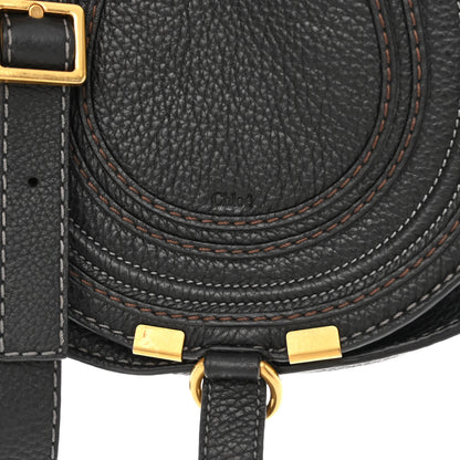 Chloe Calfskin Mini Marcie Round Crossbody Bag Black 8 of 10