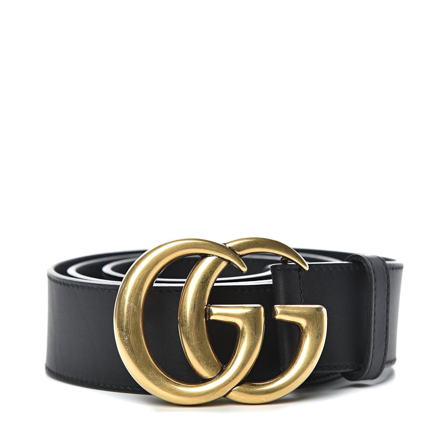 Gucci Calfskin Double G 40mm Belt 90 36 Black 1 of 6