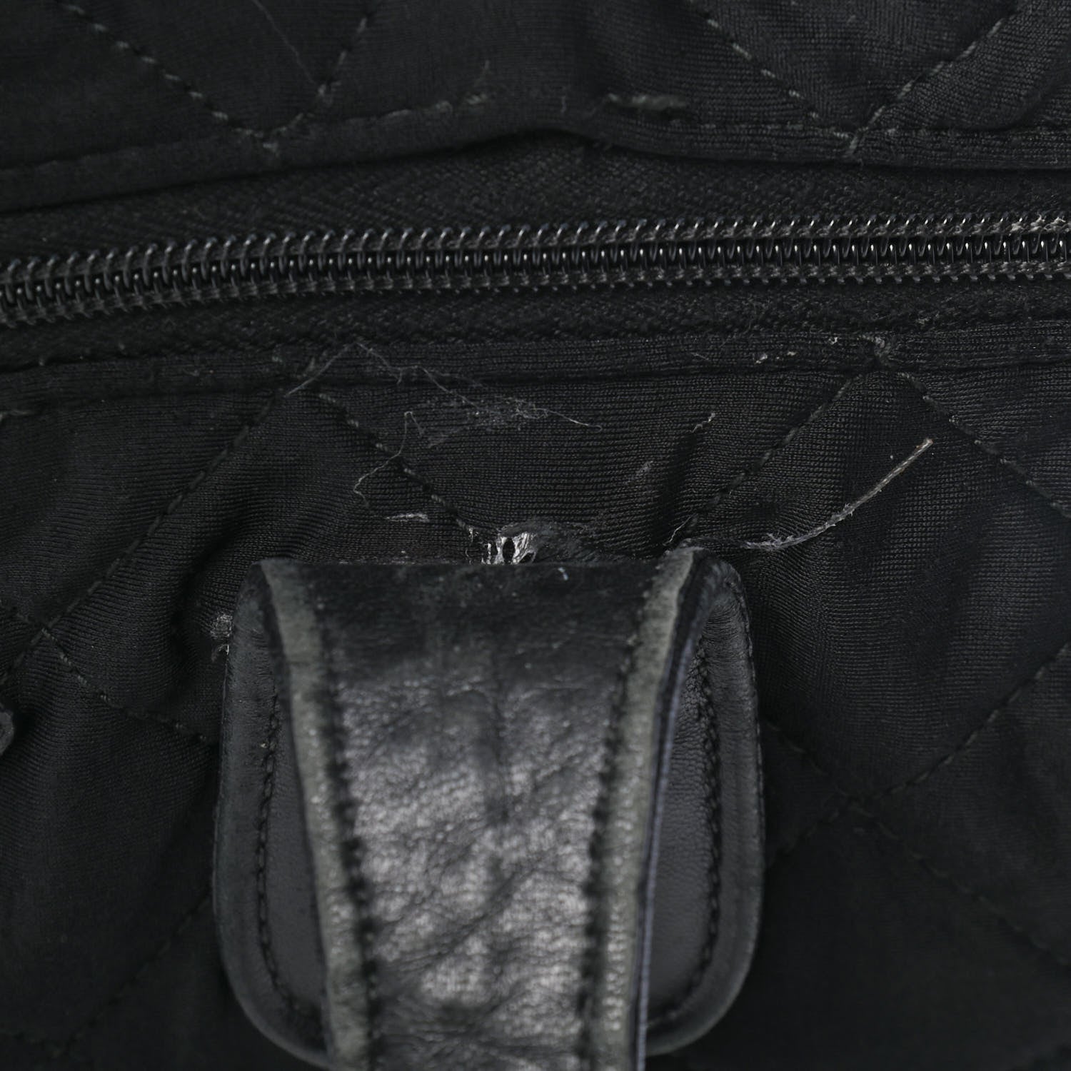 Prada Tessuto Nylon Quilted Shopping Tote Black 5 of 5
