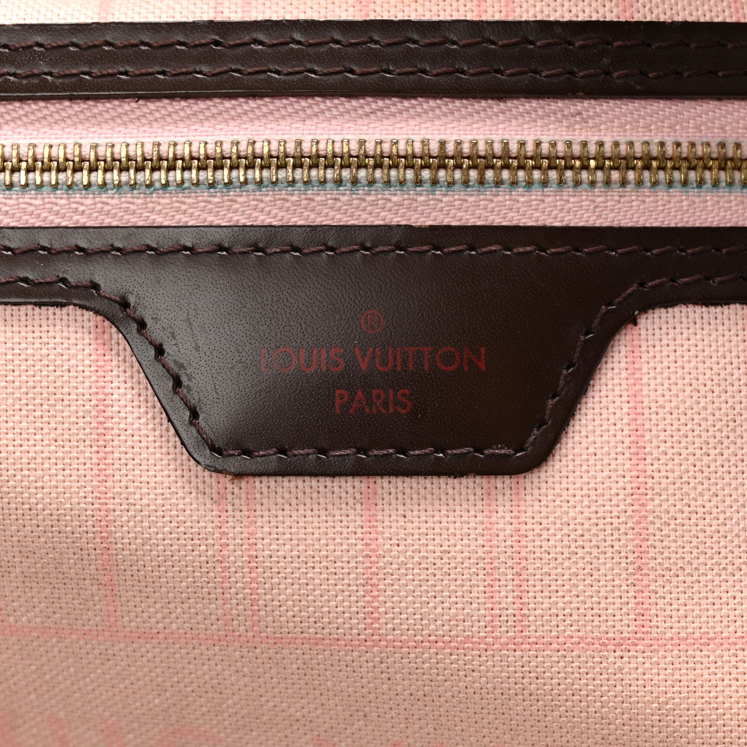Louis Vuitton Damier Ebene Neo Neverfull MM Rose Ballerine 7 of 13