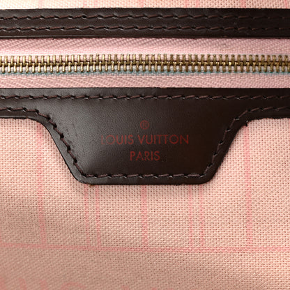 Louis Vuitton Damier Ebene Neo Neverfull MM Rose Ballerine 7 of 13