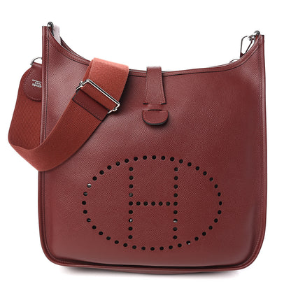 Hermes Epsom Evelyne III GM Rouge H 1 of 19
