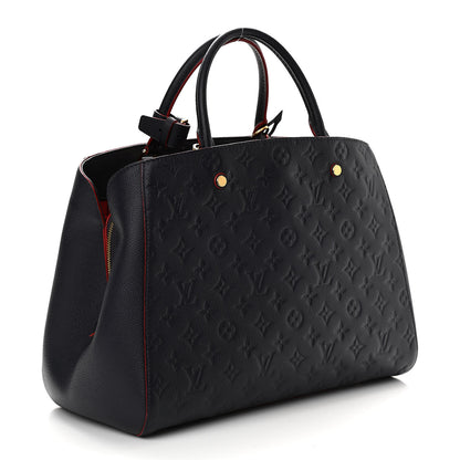 Louis Vuitton Empreinte Montaigne GM Marine Rouge 3 of 12