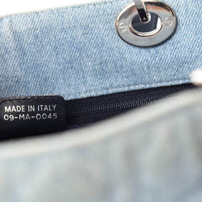 Christian Dior Denim Cannage Lady Dior Shopper Tote Light Blue 9 of 11