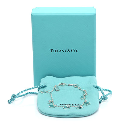 Tiffany Sterling Silver Enamel Love Notes Charm Bracelet Blue 6 of 6