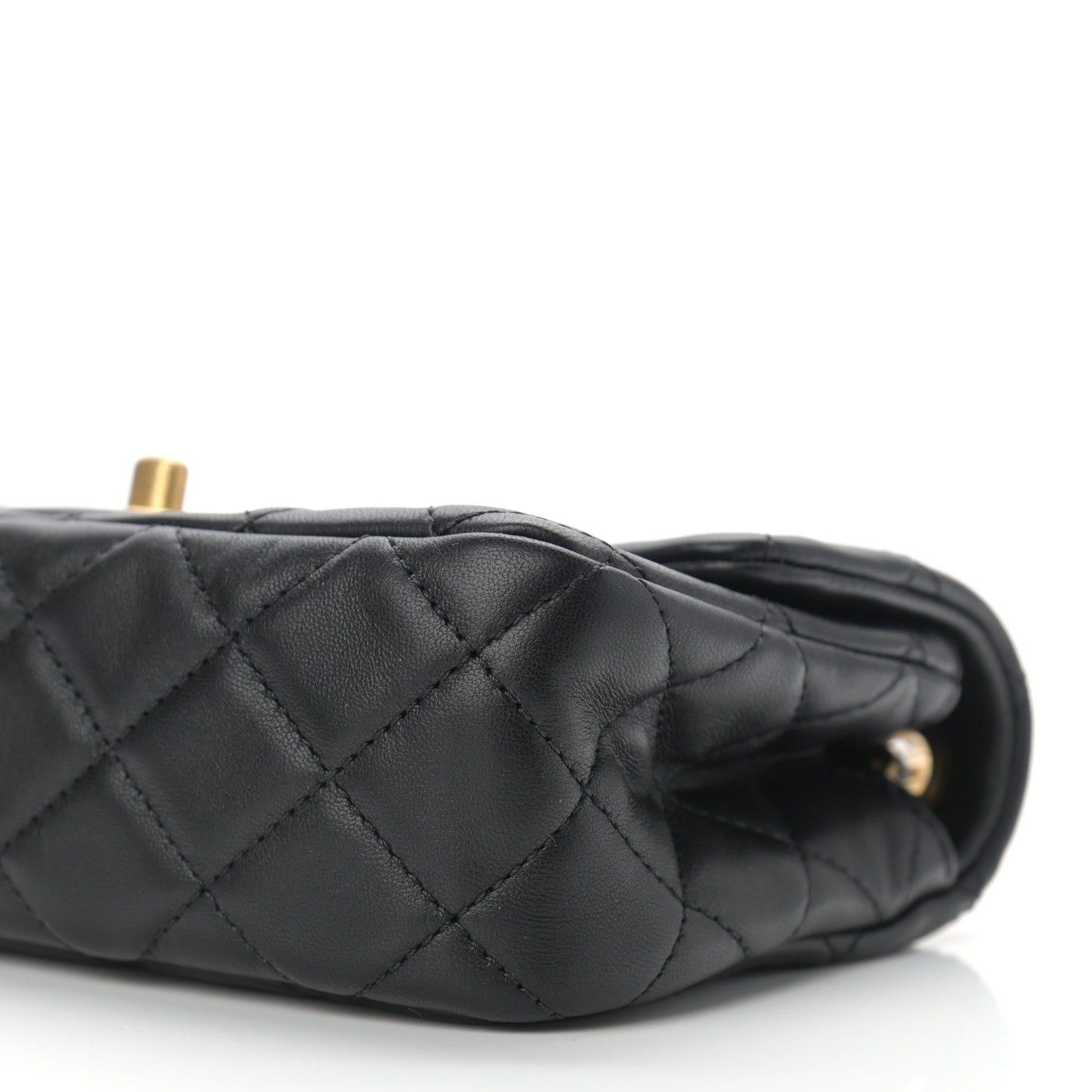 Chanel Lambskin Quilted Mini Rectangular Pearl Crush Flap Black 10 of 11