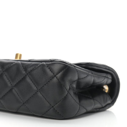 Chanel Lambskin Quilted Mini Rectangular Pearl Crush Flap Black 10 of 11