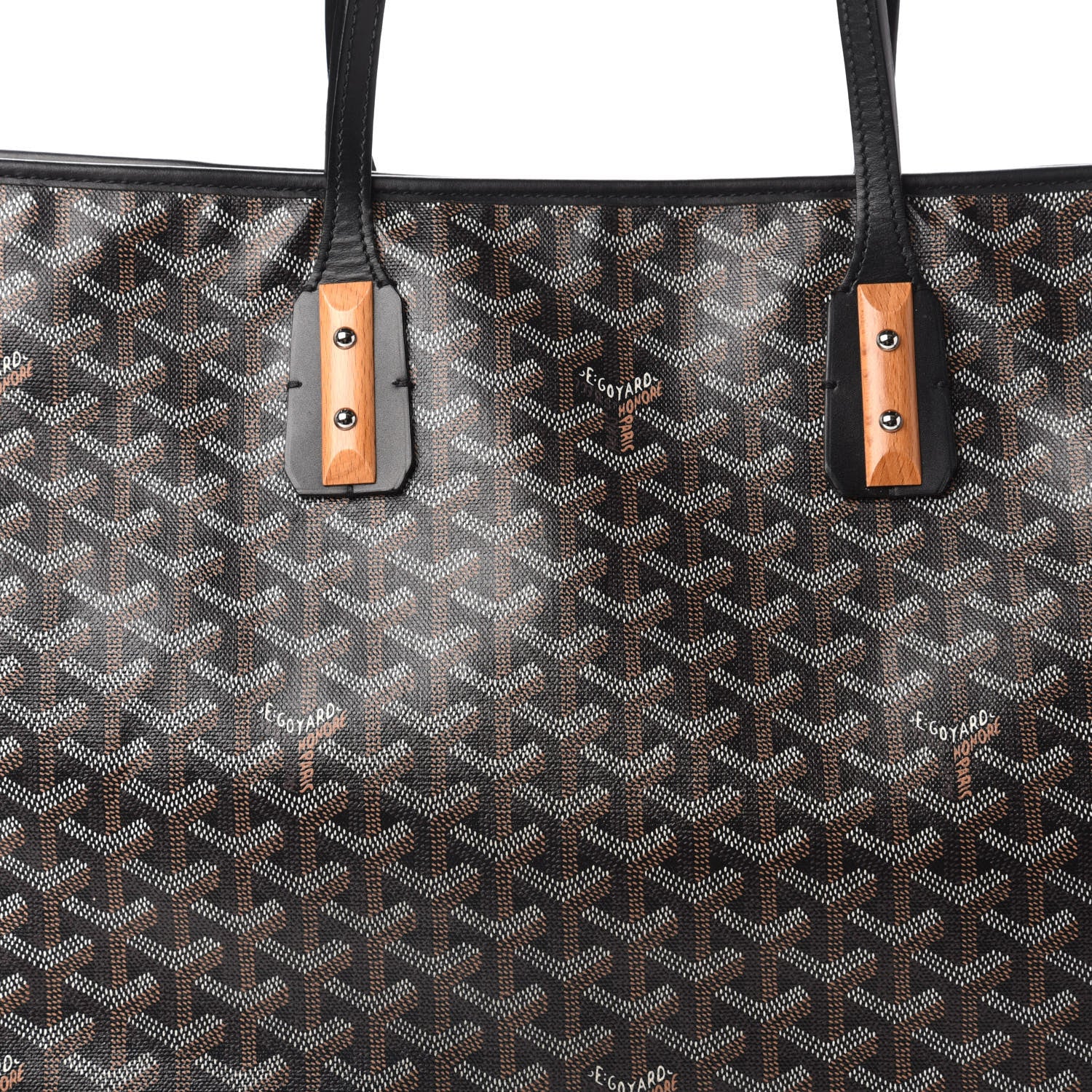 Goyard Goyardine Marquises Tote Black 9 of 10