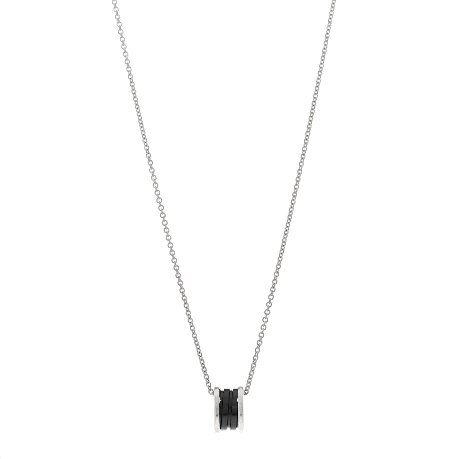 Bulgari Sterling Silver Ceramic Save The Children Pendant Necklace 1 of 4