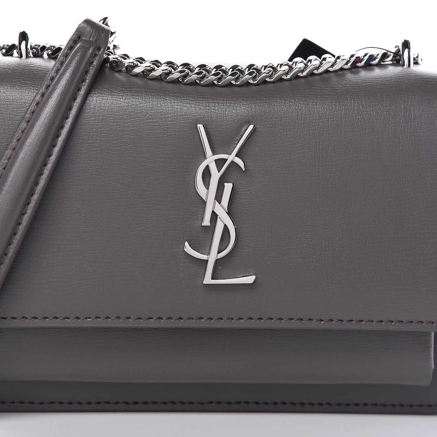 Saint Laurent Calfskin Monogram Sunset Chain Wallet Earth 7 of 9
