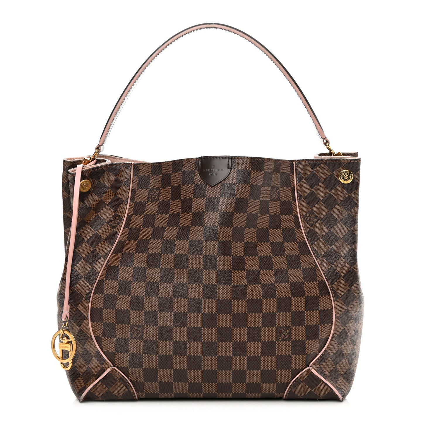 Damier Ebene Caissa Hobo Rose Ballerine