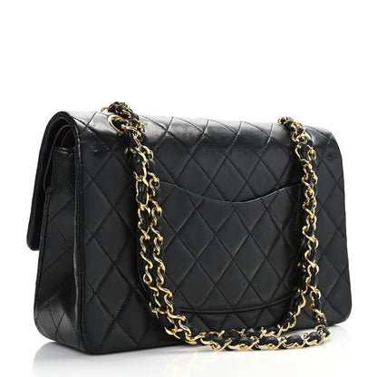 Chanel Lambskin Quilted Medium Double Flap Black 3 of 9