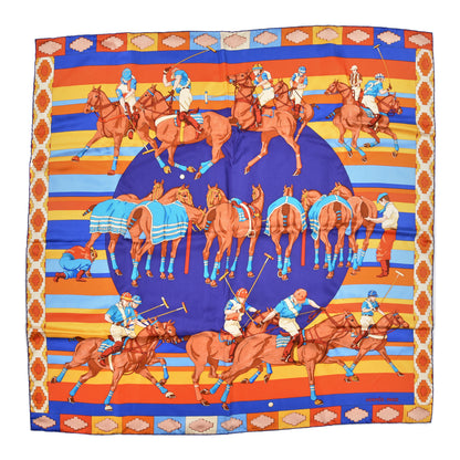 Hermes Silk Les Poneys de Polo Scarf 90 1 of 5