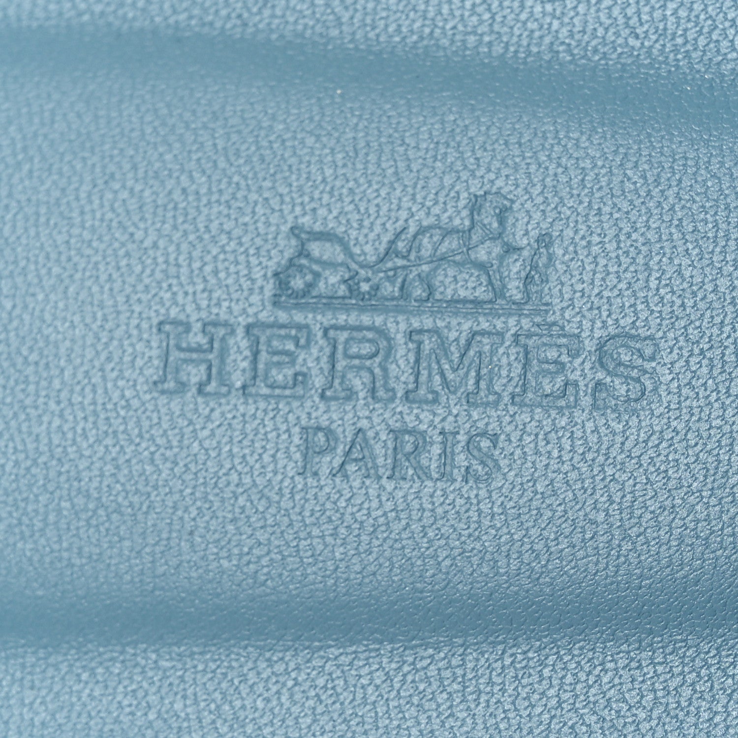 Hermes Epsom Oran Sandals 38 New Blue Jean 9 of 11