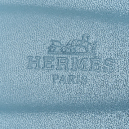 Hermes Epsom Oran Sandals 38 New Blue Jean 9 of 11
