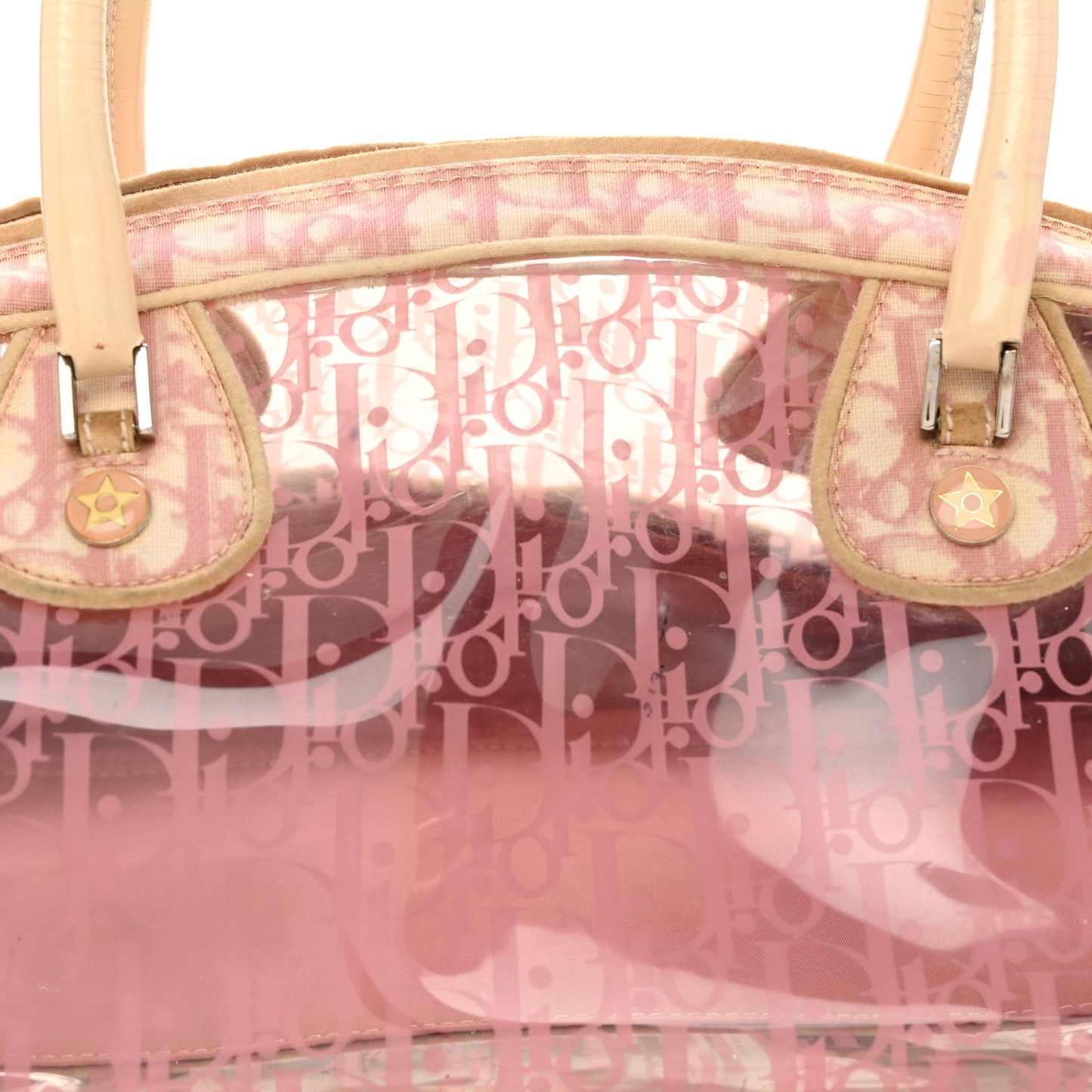 Monogram PVC Bowler Pink