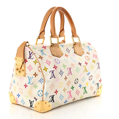Louis Vuitton Monogram Multicolor Speedy 30 White 3 of 16