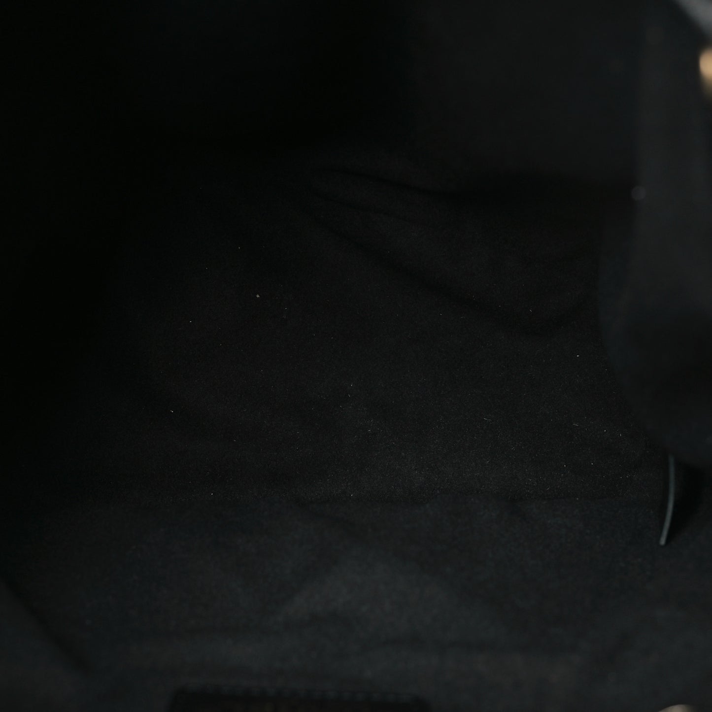 Caviar Deauville Drawstring Bucket Bag Black
