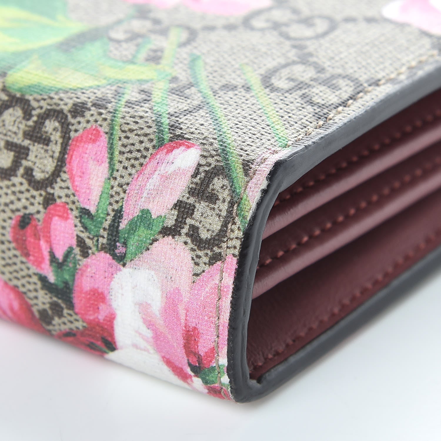 Gucci GG Supreme Monogram Blooms Mini Dionysus Chain Wallet Beige Multicolor Dry Rose 9 of 10