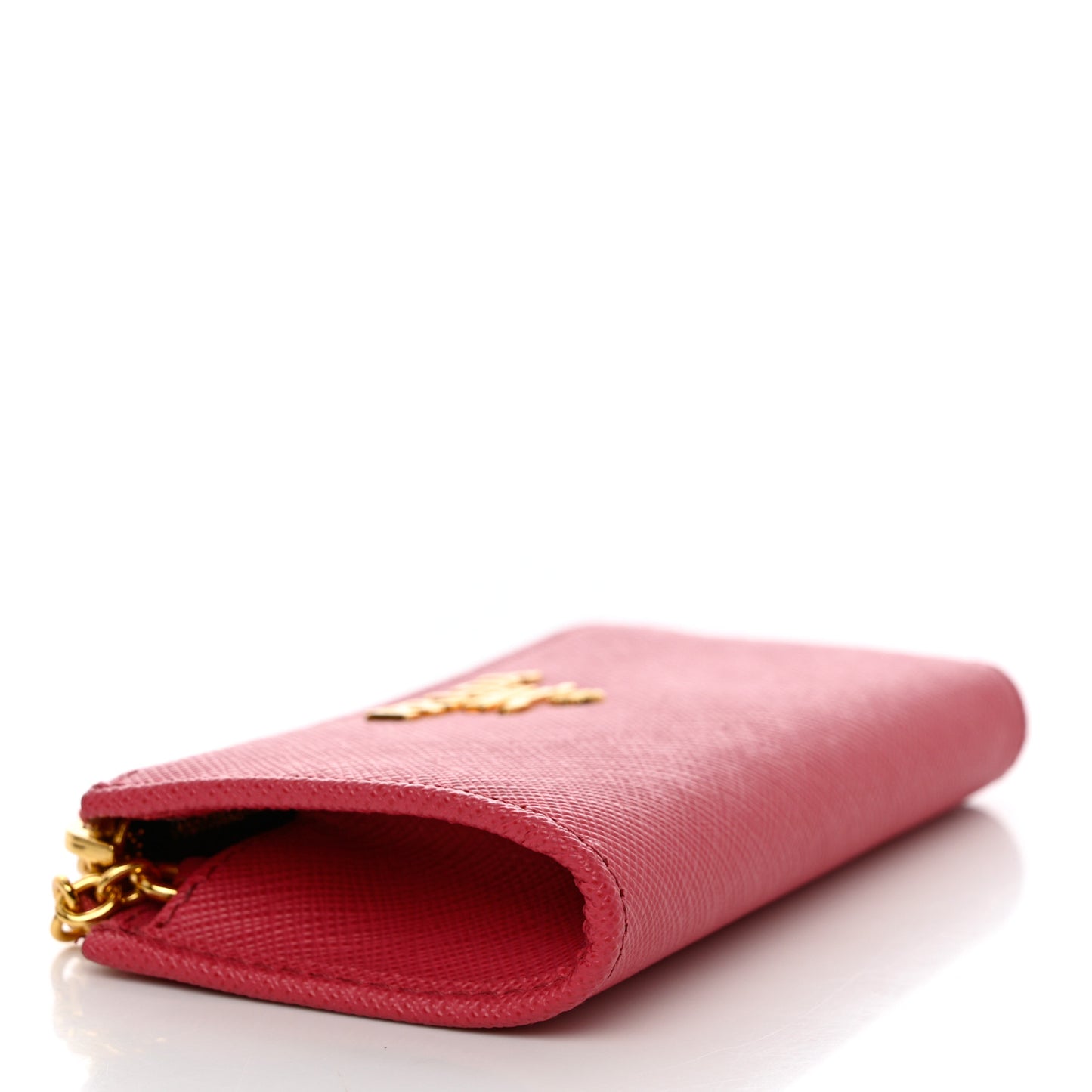 Saffiano Metal Zip Around Key Holder Peonia