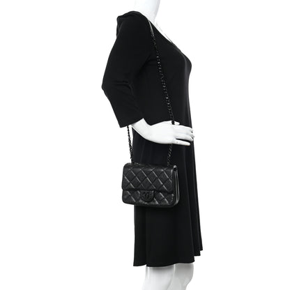 Chanel Caviar Quilted Incognito Mini Square Flap Black 2 of 11