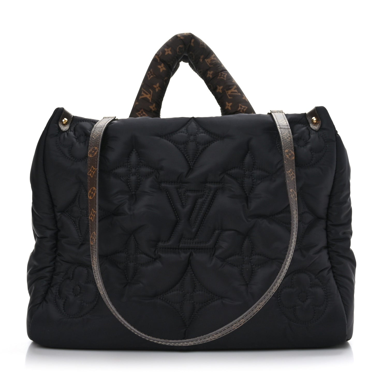 Econyl Monogram Pillow Giant Onthego MM Black