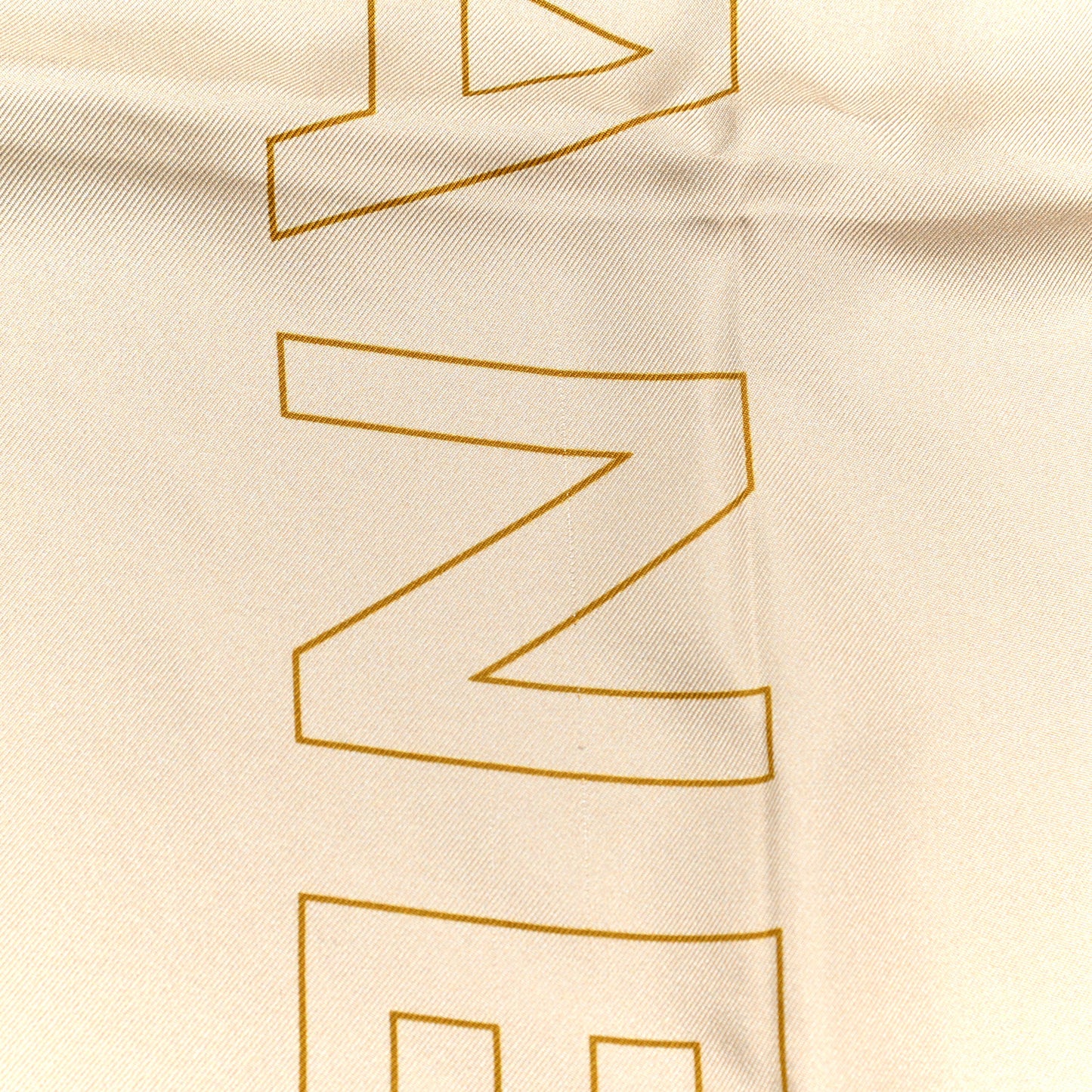 Silk Egyptian CC Scarf Beige